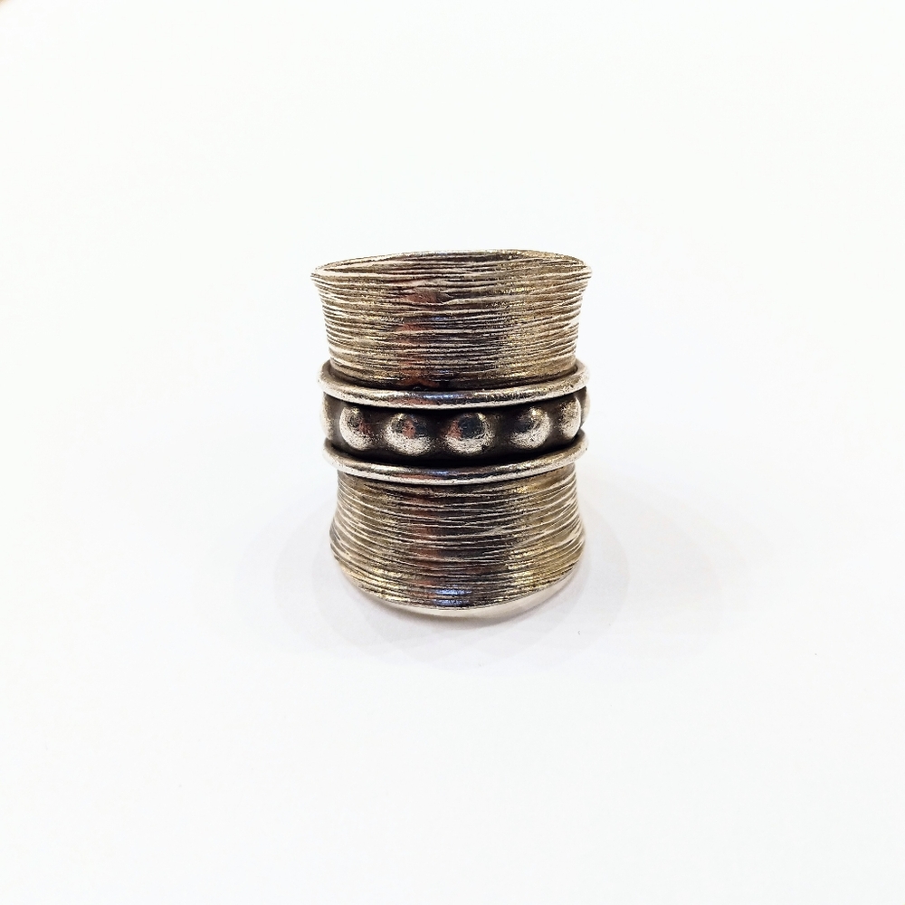 Sterling Silver 925 Ring Bohemian Open Back
